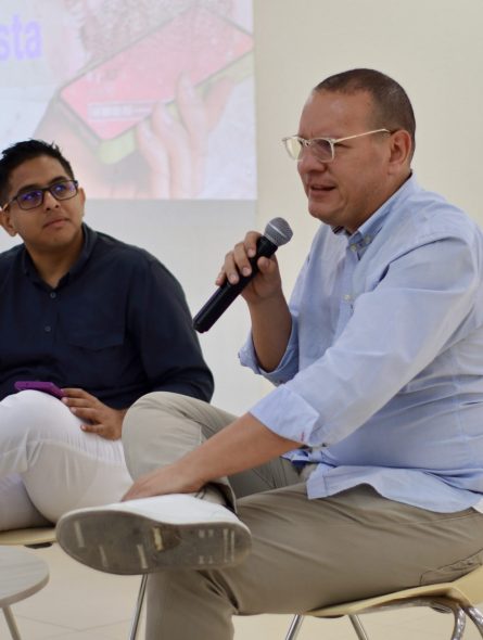 Javier Ramos y Erix Montoya - Día del periodista UTB